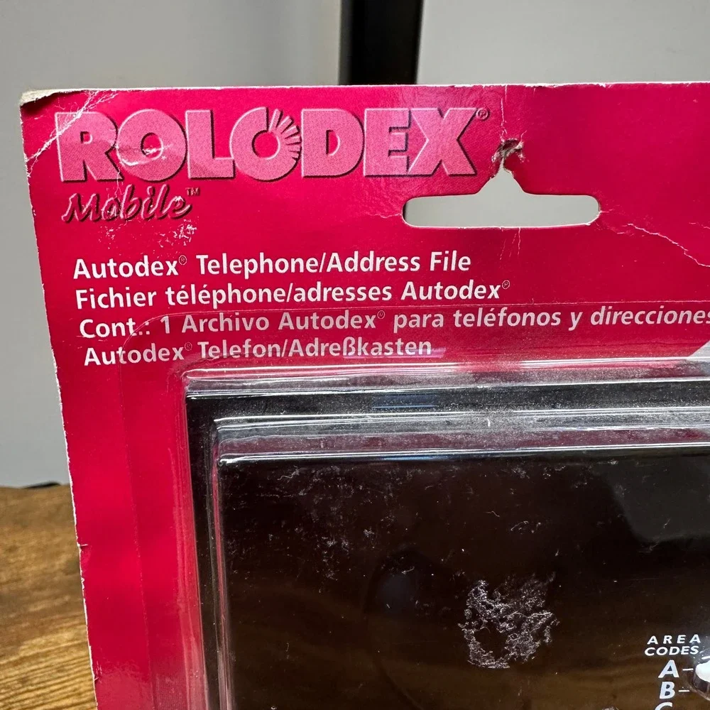 Vintage 1998 Rolodex Mobile‎ Autodex Telephone Address File Black 67457 AB100BLK